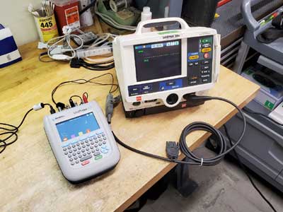Deaconess Midtown Hospital in the USA uses a Rigel UniPulse 400 defibrillator analyzer to maintain life saving equipment